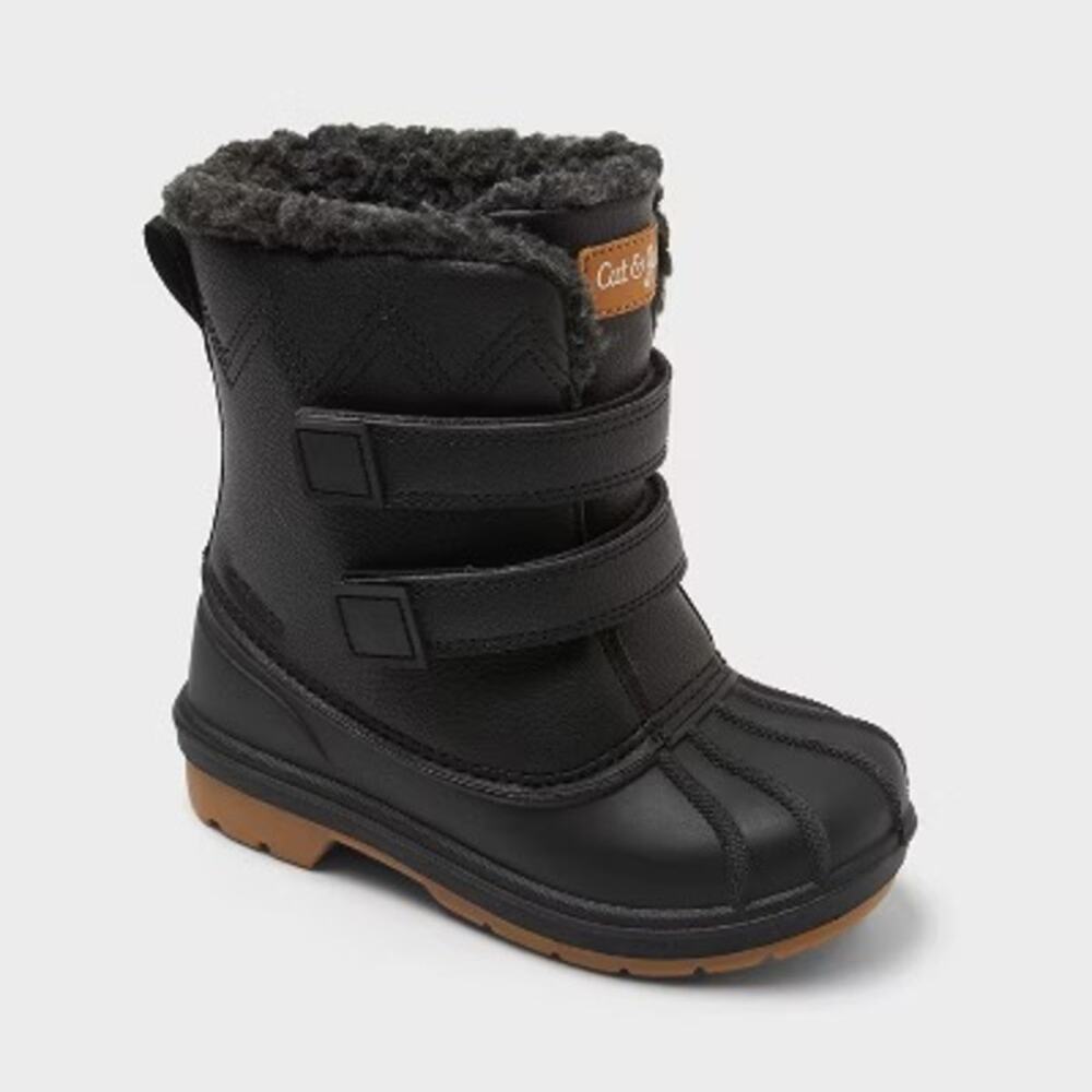 Cat & Jack Denver 2.0 Waterproof Winter Snow Boots black size 7T